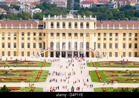 Jardins et Palais de Schonbrunn, Vienne, Autriche Banque D'Images