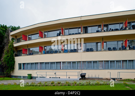 Wroclaw, Pologne, house 31 par Hans Scharoun dans l'Werkbundsiedlung Wroclaw Banque D'Images