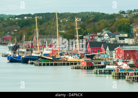 Les quais de Lunenberg, en Nouvelle-Écosse, Canada Banque D'Images