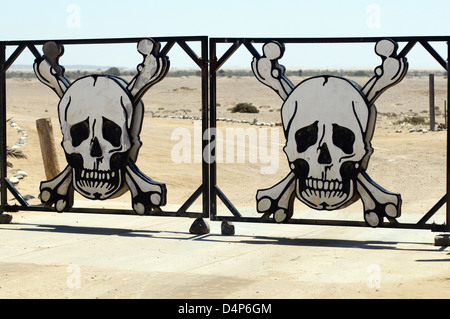 Skeleton Coast Park gate Banque D'Images