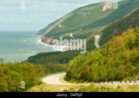 The Cabot Trail from Cap Rouge, Cape Breton Island, Nova Scotia, Canada Banque D'Images