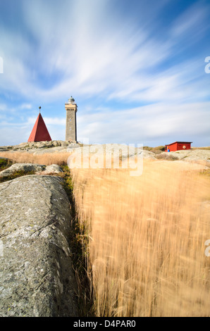 Champ et phare de Vinga, Göteborg, Suède, Europe Banque D'Images