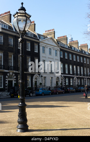 Bedford Square, Bloomsbury, Londres. Banque D'Images