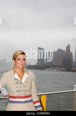 La princesse maxima des Pays-Bas à New York, USA, 12 septembre 2009. La visite officielle du couple durera du 08 au 13 septembre 2009 et célèbre les 400 ans de la liaison entre New York et les Pays-Bas. Photo : Albert Philip van der Werf (Pays-Bas) Banque D'Images