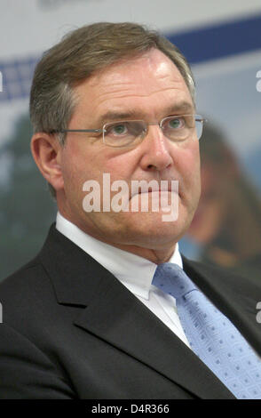 Le ministre allemand de la Défense Franz Josef Jung à Hammelburg, Allemagne, 17 septembre 2009. Photo : Karl-Josef Opim Banque D'Images