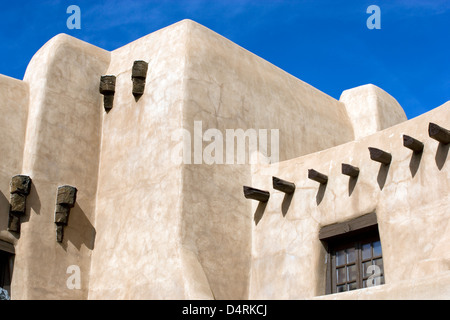 Santa Fe : de l'architecture néo-Pueblo Banque D'Images