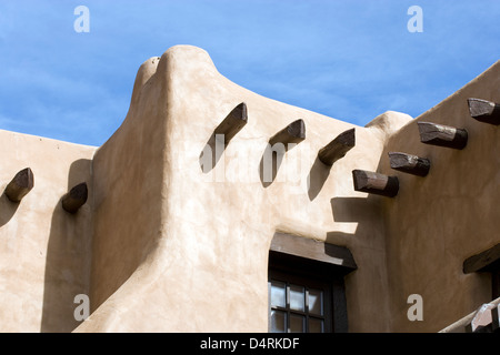 Santa Fe : de l'architecture néo-Pueblo Banque D'Images