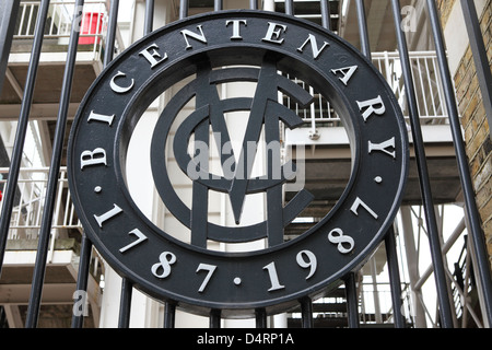 Le Bicentenaire porte de Marylebone Cricket Club à Londres, en Angleterre. Banque D'Images