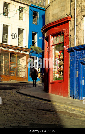 Les boutiques des artisans de l'ouest sur l'arc ou la rue Victoria en format vertical Banque D'Images