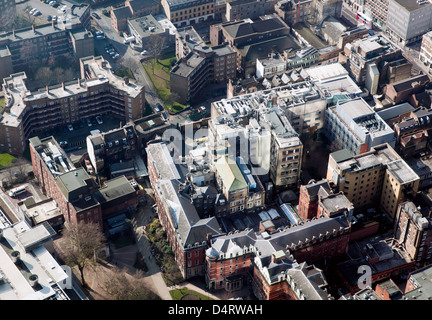 Vue aérienne d'une partie du Campus du gars, Kings College de Londres. Banque D'Images