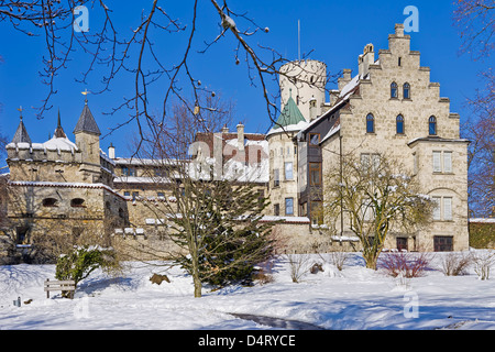 Château de Lichtenstein près de Reutlingen, Allemagne. Banque D'Images