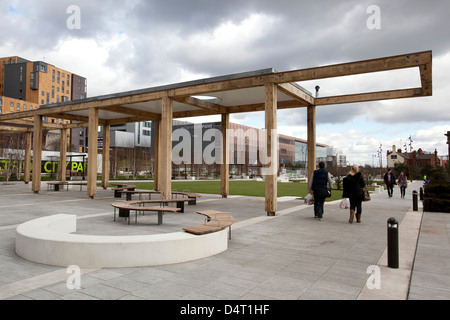 Eastside park a ouvert ses portes en mars 2013, une tranche de verdure sur la périphérie du centre-ville de Birmingham. Banque D'Images