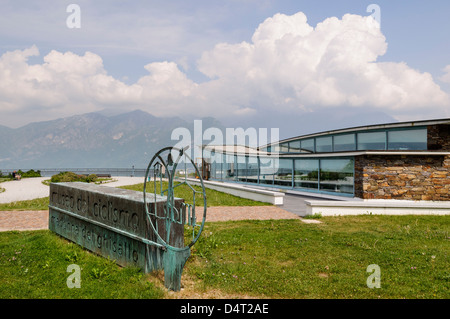 Madonna del Ghisallo cycling museum, près du lac de Côme, Italie Banque D'Images