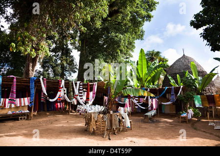 Dans le Dorze Guge Montagnes, Ethiopie Banque D'Images