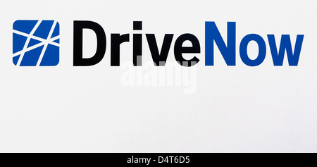 Berlin, Allemagne, le logo de l'entreprise d'auto-partage maintenant l'entraînement Banque D'Images