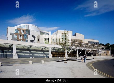 Le parlement écossais de trottoir Banque D'Images