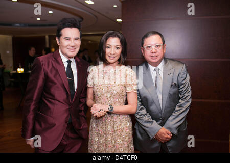 Michelle Yeoh est allé(e) à la 7e Asian Film Awards et a gagné l'Asie remarquable cinéaste à Hong Kong, Chine Le dimanche 17 mars 2013. Banque D'Images