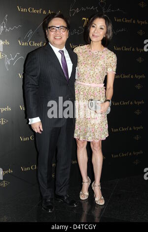 Michelle Yeoh est allé(e) à la 7e Asian Film Awards et a gagné l'Asie remarquable cinéaste à Hong Kong, Chine Le dimanche 17 mars 2013. Banque D'Images