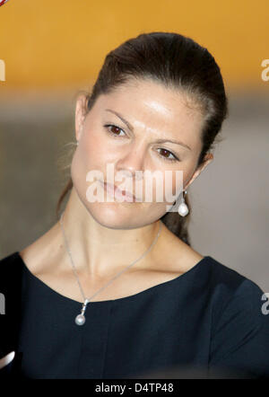 La princesse Victoria de Suède assiste à la conférence de haut niveau pour célébrer le 20e anniversaire de la Convention des Nations Unies sur les droits de l'enfant (CRC) au Berwaldhallen à Stockholm, Suède, le 19 novembre 2009. Photo : Patrick van Katwijk Banque D'Images