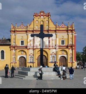 Mexique.Chiapas.Cathédrale de San Cristóbal de las Casas. Banque D'Images