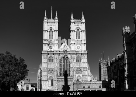 L'été, l'extérieur de l'abbaye de Westminster, Westminster, London City, Angleterre, Royaume-Uni Banque D'Images