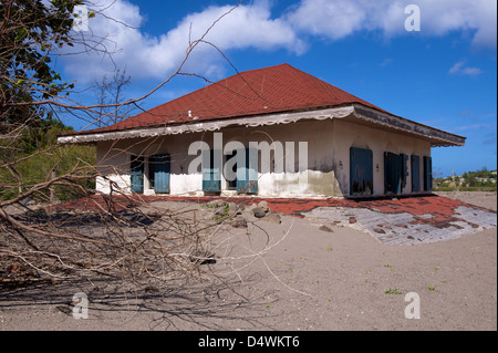 La dévastation de Plymouth et villes environnantes causé par le volcan de l'île de Montserrat dans les Caraïbes Banque D'Images