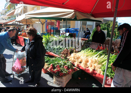 Grèce Athènes le psychicho marché hebdomadaire Banque D'Images