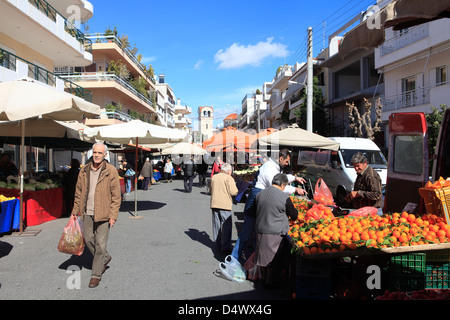 Grèce Athènes le psychicho marché hebdomadaire Banque D'Images