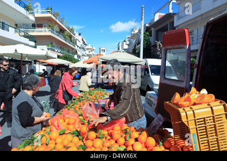 Grèce Athènes le psychicho marché hebdomadaire Banque D'Images