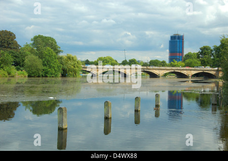 Lac de Hyde Park à Londres, Angleterre Banque D'Images