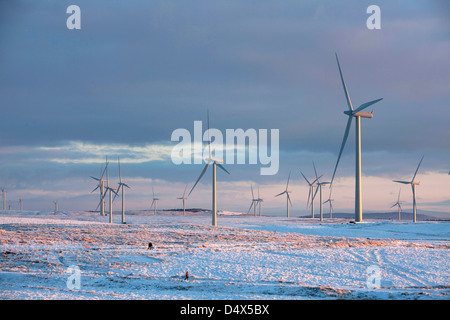 Une vue de la ferme éolienne de Whitelee ScottishPower, East Renfrewshire. Banque D'Images