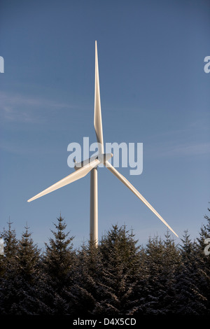 Une vue de la ferme éolienne de Whitelee ScottishPower, East Renfrewshire. Banque D'Images