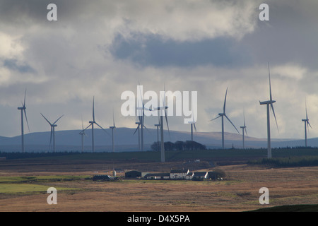 Une vue de la ferme éolienne de Whitelee ScottishPower, East Renfrewshire. Banque D'Images