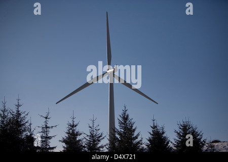 Une vue de la ferme éolienne de Whitelee ScottishPower, East Renfrewshire. Banque D'Images