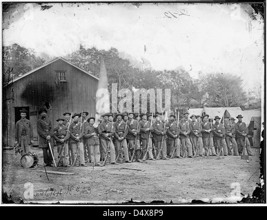 Société 'H', 44e Régiment d'infanterie de l'Indiana Banque D'Images