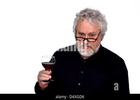 Un haut fait de la dégustation de vins Banque D'Images