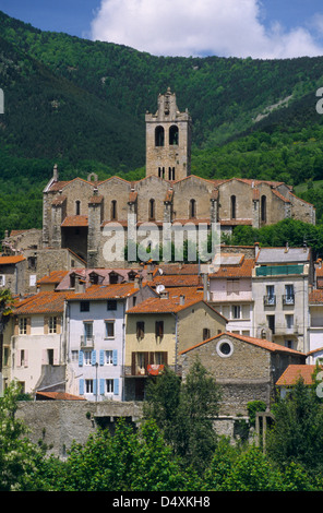 Saint Juste et Sainte Ruffine église de Prats de Mollo la Preste, Pyrénées Orientales, Languedoc-Roussillon, France Banque D'Images