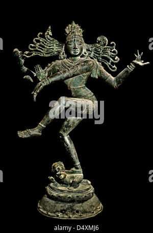 Nataraja 13e 100 ANNONCE Punganur Thanjavur Bronze hindou de l'Inde Banque D'Images