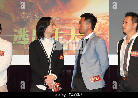 Louis Koo à la conférence de presse d'Inferno 3D in Hong Kong, Chine, le mardi 19 mars, 2013. Banque D'Images