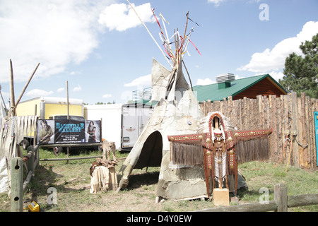 Native American Teepe Banque D'Images