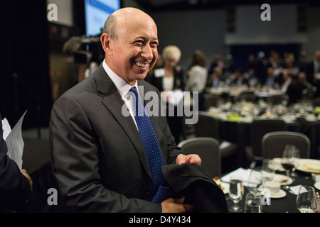 Lloyd Blankfein, président et chef de la direction de Goldman Sachs. Banque D'Images