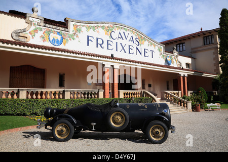 Cava Freixenet producteur Sant Sadurni de Anoia Penedes région près de Barcelone, Espagne Banque D'Images