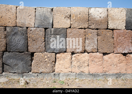 Ruines de maisons, ruines d'ani, Kars, au nord-est de l'Anatolie, Turquie, Asie Banque D'Images