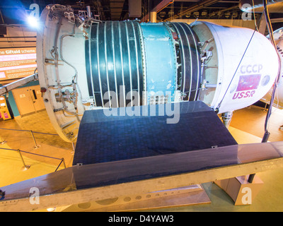 1960 Un vaisseau spatial russe Soyouz dans le National Space Centre de Leicester, UK. Banque D'Images