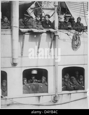 Les combattants d'infanterie 15e maison avec la guerre des croix. Banque D'Images