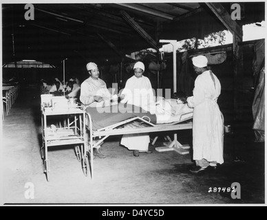 Salle de chirurgie à la 268e de l'hôpital de la station... Banque D'Images