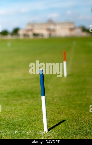 Le croquet au Wrest Park, Silsoe, Bedfordshire. Banque D'Images