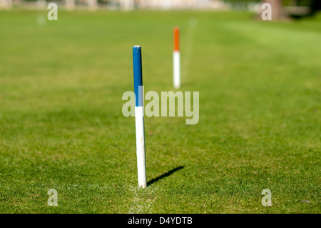 Le croquet au Wrest Park, Silsoe, Bedfordshire. Banque D'Images