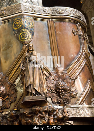 La Chaire de l'Art Nouveau dans la cathédrale de Ripon North Yorkshire Angleterre Banque D'Images