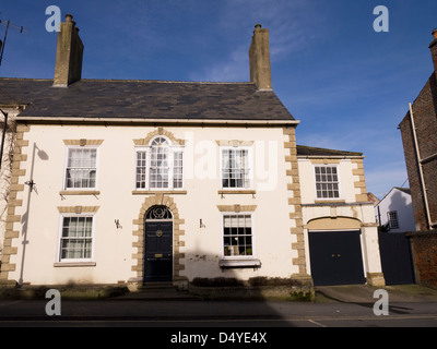 Bâtiments géorgiens dans la ville de Ripon Yorkshire du Nord, une ancienne ville thermale en Angleterre Banque D'Images